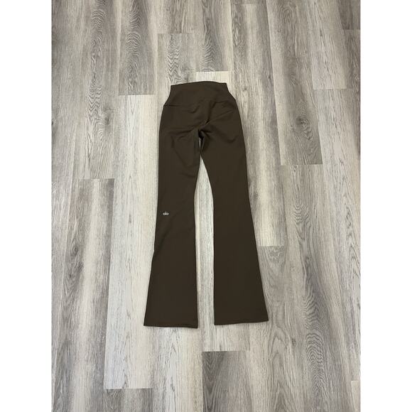 Alo Yoga Womens Leggings Espresso XS Bootcut Airbrush High Waisted Athleisure - Picture 4 of 11